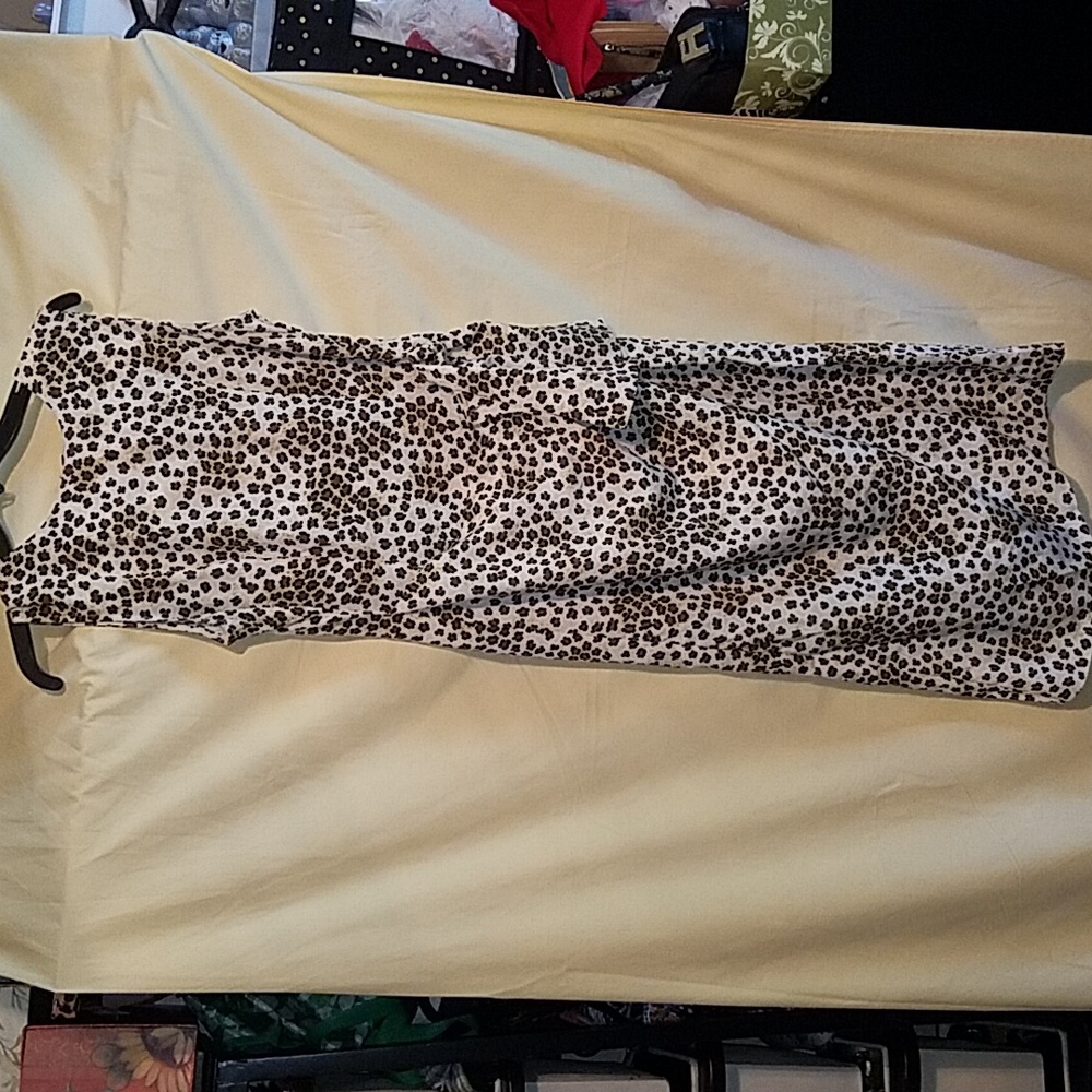 Sag harbour leopard print wrap dress. Size 10p